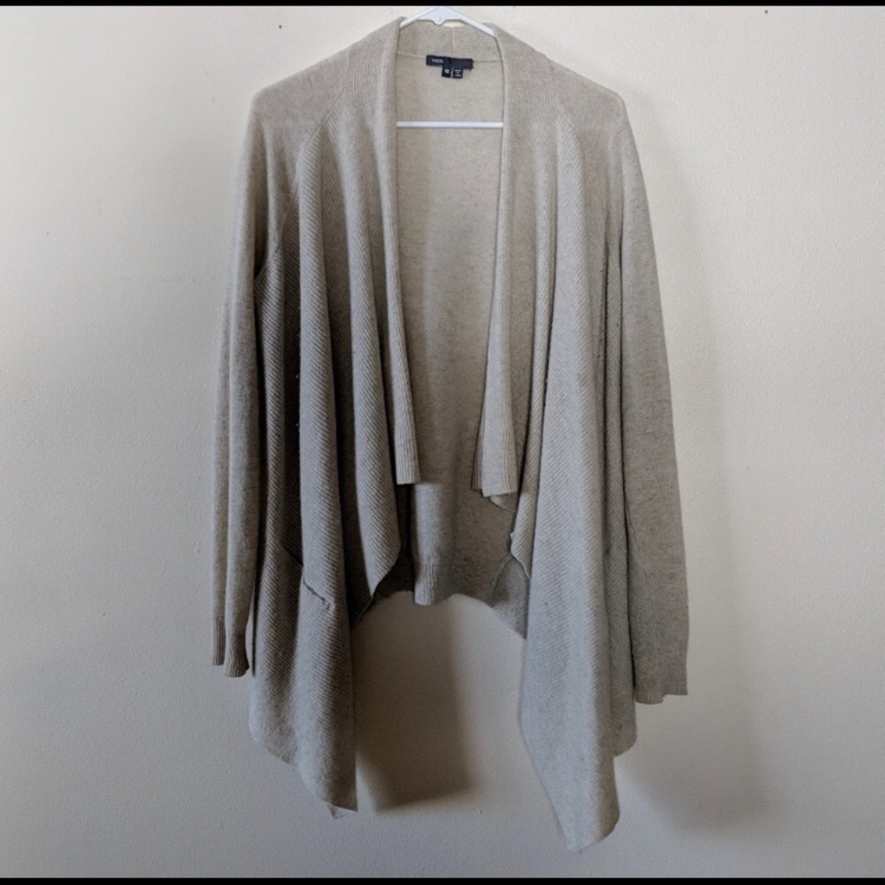 Vince cashmere drape front sweater